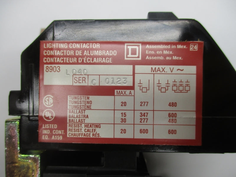 SQUARE D 8903L040 SER. C 277V NSMP