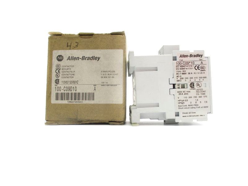 ALLEN BRADLEY 100-C09D10 SER. A 110/120V 32A (BR/WH) NSMP