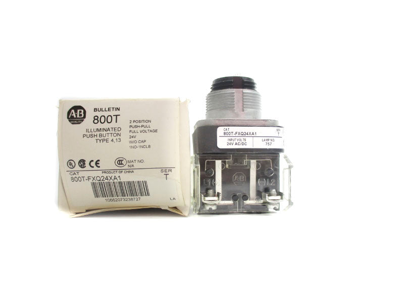 ALLEN BRADLEY 800T-FXQ24XA1 SER. T 24VAC/DC (WH) NSMP