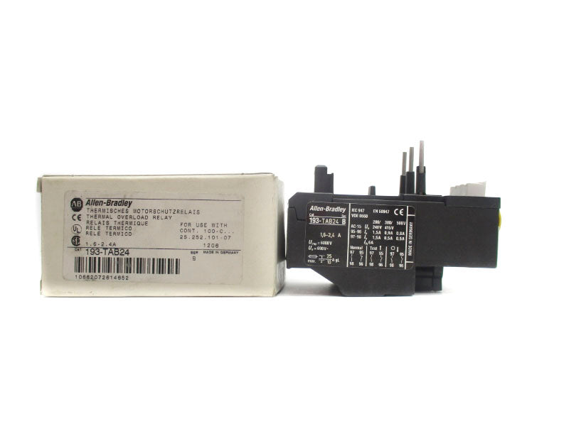 ALLEN BRADLEY 193-TAB24 SER. B 690V 1.6-2.4A (WH) NSMP
