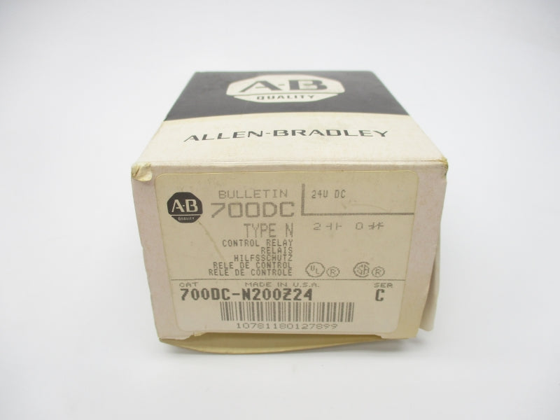 ALLEN BRADLEY 700DC-N200Z24 SER. C 24VDC 60A (BK/WH) NSMP