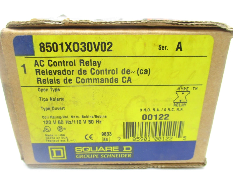 SQUARE D 8501XO30V02 SER. A 110/120V 20A NSMP
