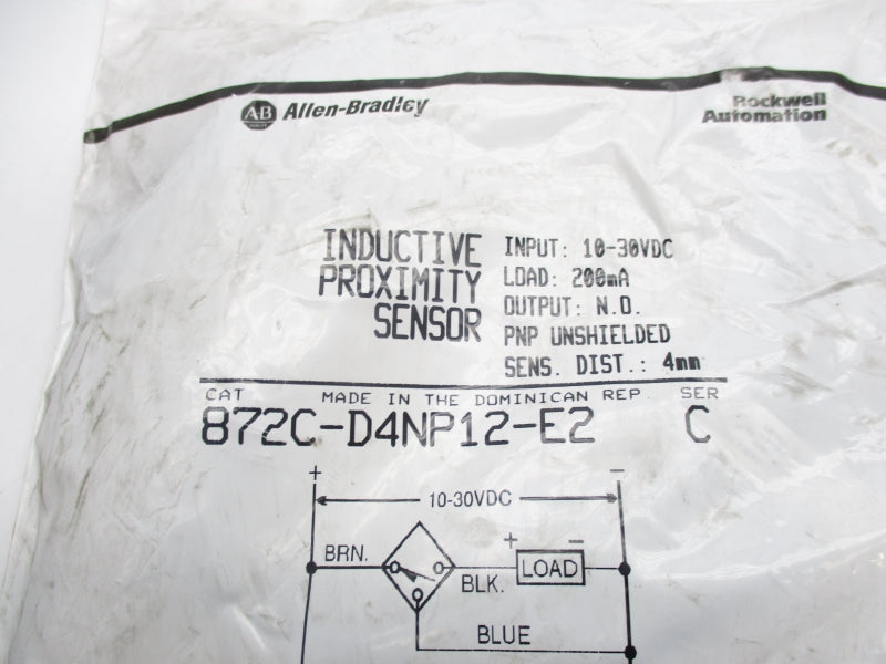 ALLEN BRADLEY 872C-D4NP12-E2 SER. C 10-30VDC NSMP