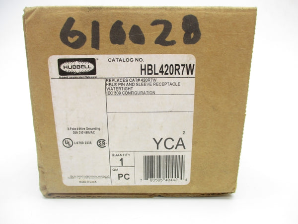 HUBBELL HBL420R7W 480VAC 20A NSMP
