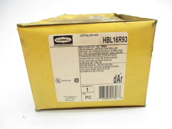 HUBBELL HBL16R93 600VAC 60A NSMP