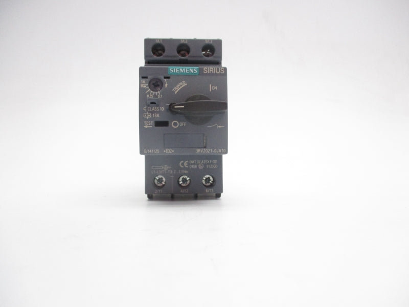SIEMENS 3RV2021-0JA10 600V 0.7-1A NSNP