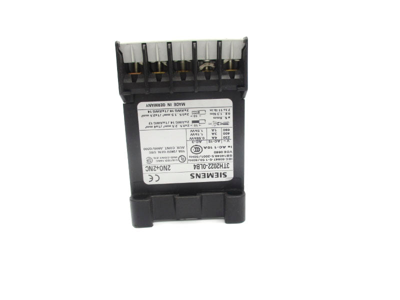 SIEMENS 3TH2022-0LB4 17-30VDC 10A NSNP
