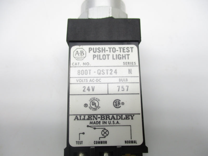 ALLEN BRADLEY 800T-QST24A SER. N 24VAC/DC NSNP