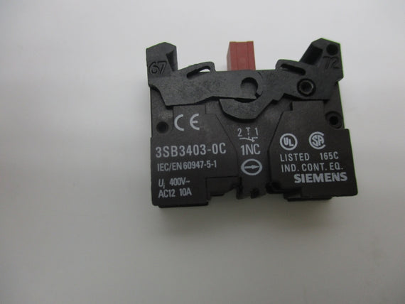 SIEMENS 3SB3403-0C 400V 10A NSNP