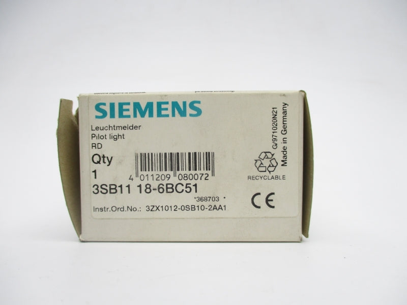 SIEMENS 3SB1118-6BC51 NSMP