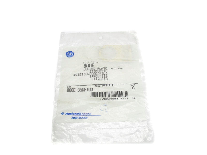 ALLEN BRADLEY 800E-35WE100 SER. A NSMP