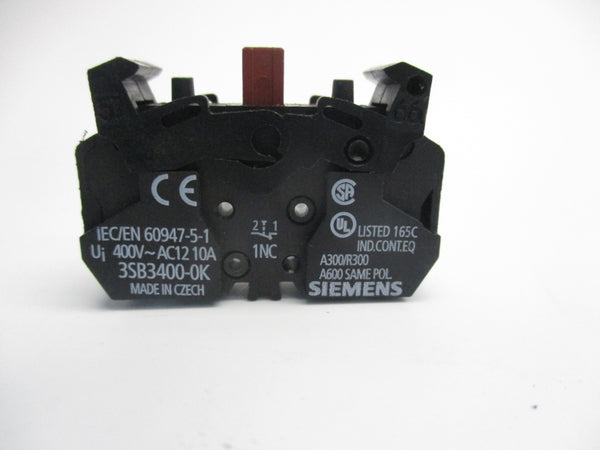 SIEMENS 3SB3400-0K 400V 10A NSNP