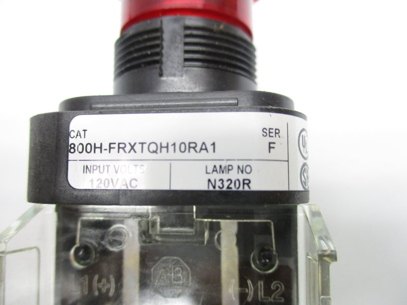 ALLEN BRADLEY 800H-FRXTQH10RA1 SER. F 120VAC (AS PICTURED) NSNP