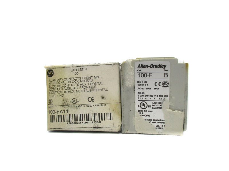 ALLEN BRADLEY 100-FA11 SER. B 690V 10A (WH) (AS PICTURED) NSMP