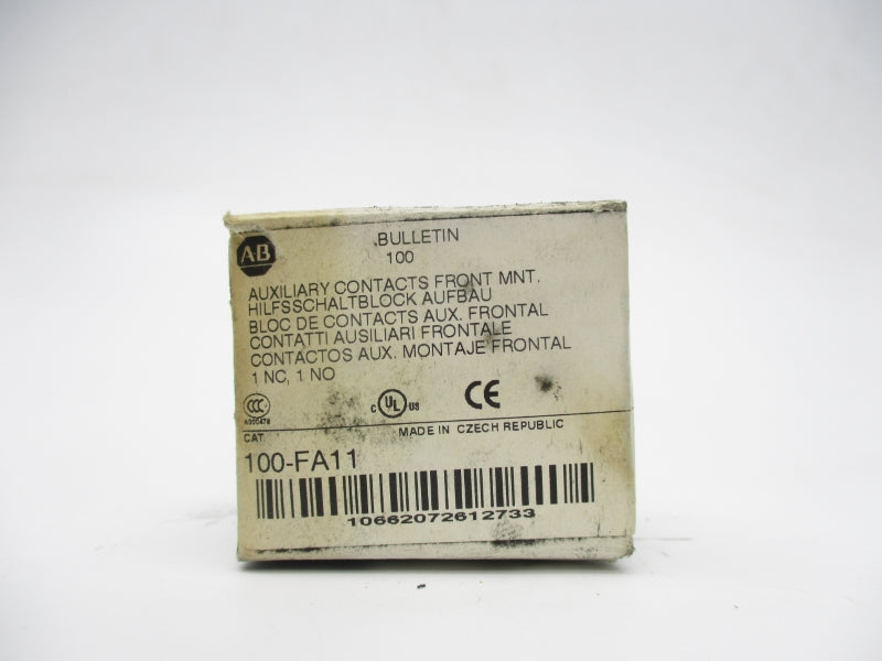 ALLEN BRADLEY 100-FA11 SER. B 690V 10A (WH) (AS PICTURED) NSMP