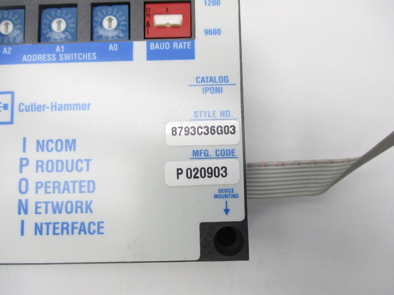 CUTLER HAMMER IPONI 8793C36G03 NSNP