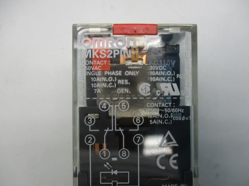 OMRON MKS2PIN 110VAC 10A NSNP