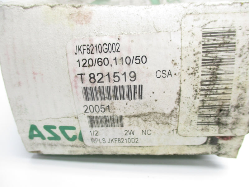 ASCO JKF8210G002 110/120V 5-150PSI 1/2" NSMP