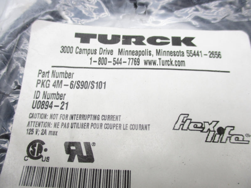 TURCK PKG4M-6/S90/S101 U0894-21 125V 2A NSMP