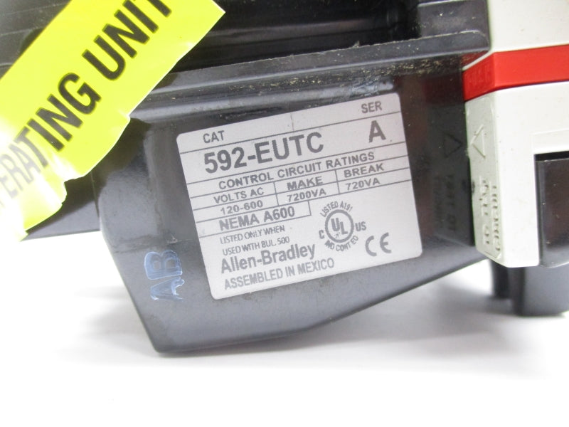 ALLEN BRADLEY 592-EUTC SER. A 120-600VAC NSNP