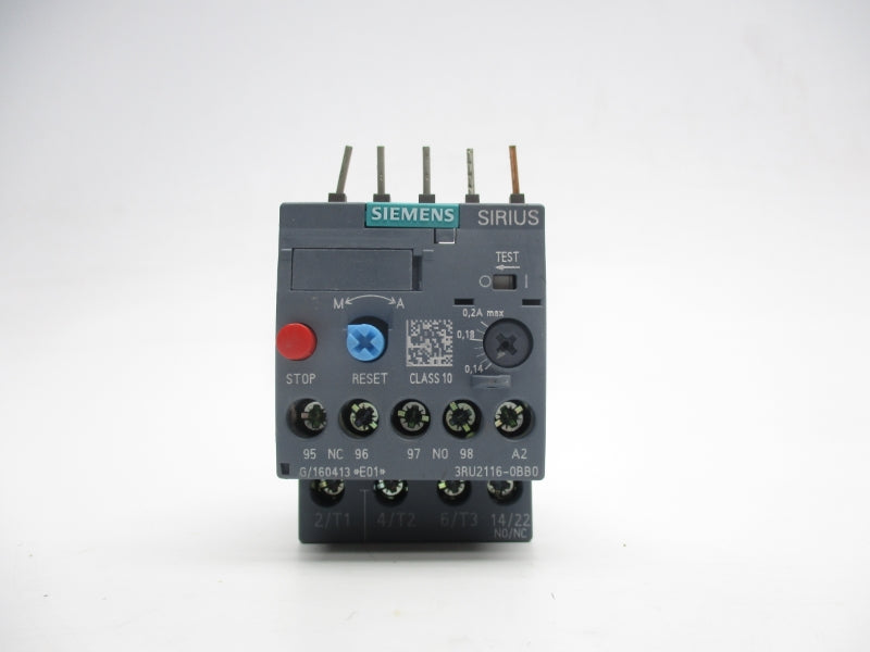 SIEMENS 3RU2116-0BB0 0.14-0.2A NSNP