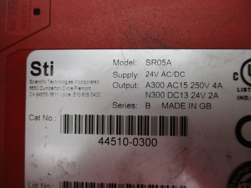 STI SR05A SER. B 24VAC 4A UNMP