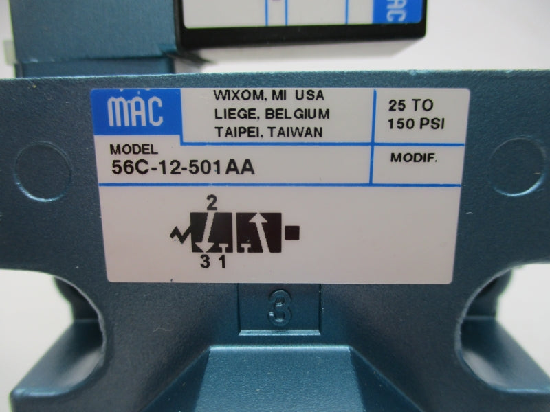 MAC 56C-12-501AA 24VDC 25-150PSI NSNP