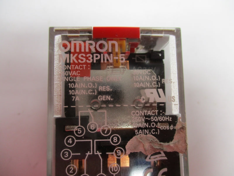 OMRON MKS3PIN-5 24VAC 10A NSNP