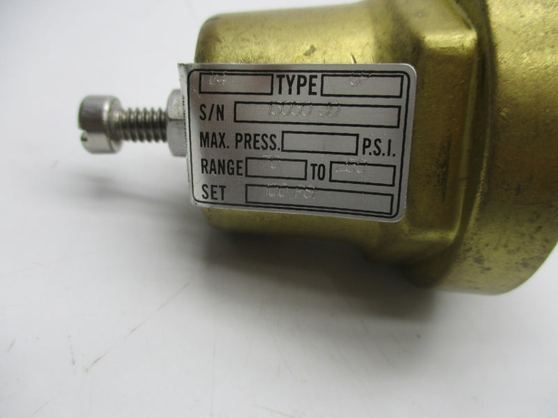 CASH VALVE 16050JD 70-250PSI 1/4" NSNP