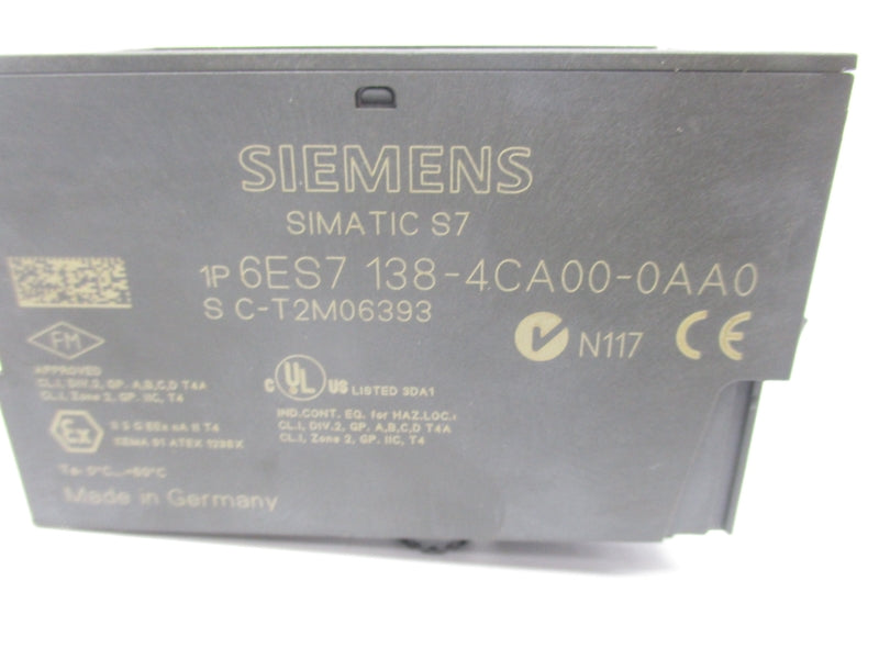 SIEMENS 6ES7138-4CA00-0AA0 24VDC NSNP