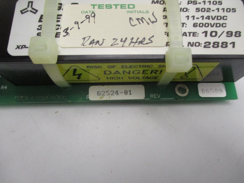 EG&G 62524-01 600VDC UNMP