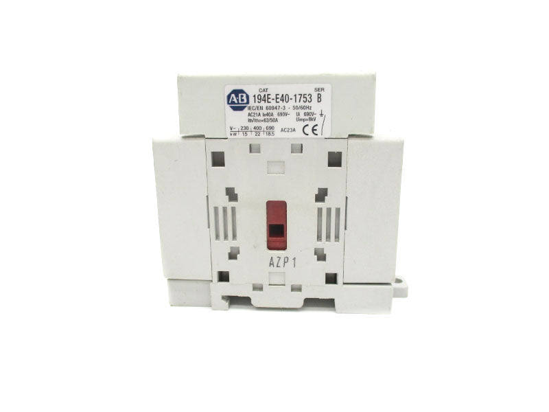 ALLEN BRADLEY 194E-E40-1753 SER. B 600VAC 40A NSNP