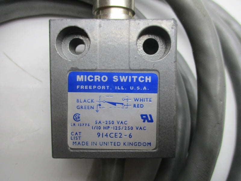 MICRO SWITCH 914CE2-6 250VAC 5A UNMP