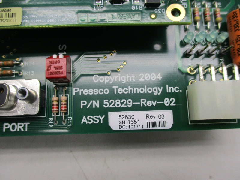 PRESSCO TECHNOLOGY 52829 REV. 02 NSNP