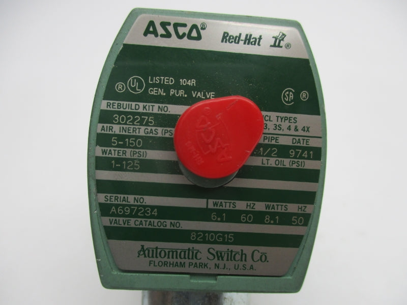 ASCO 8210G15 110/120V 1-125PSI 1/2" NSNP