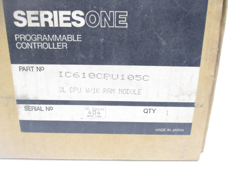 FANUC IC610CPU105C NSMP