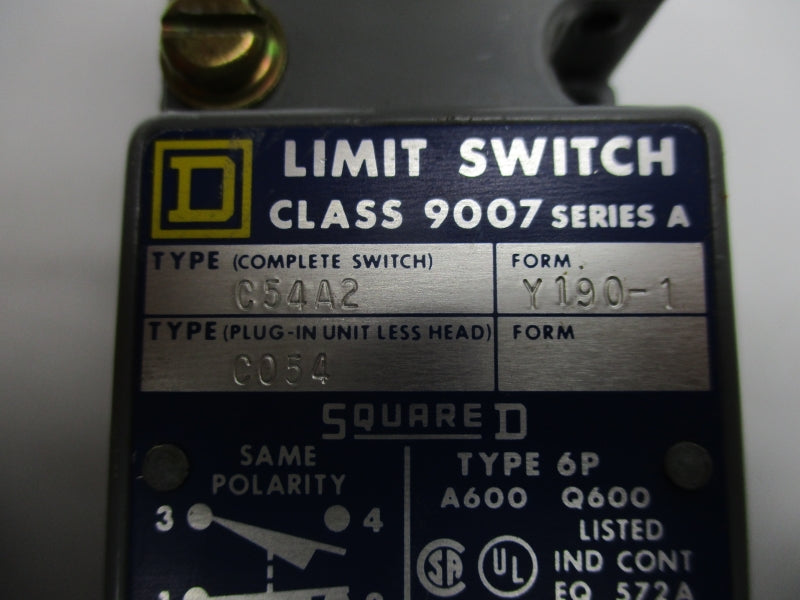 SQUARE D 9007C54A2 SER. A UNMP