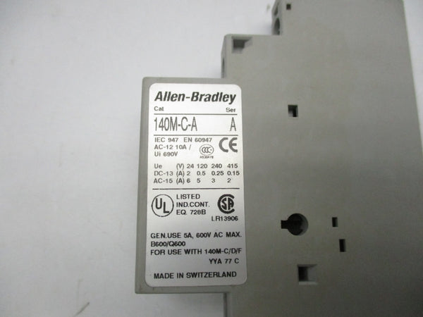ALLEN BRADLEY 140M-C-ASA11 SER. A 600VAC 10A NSNP