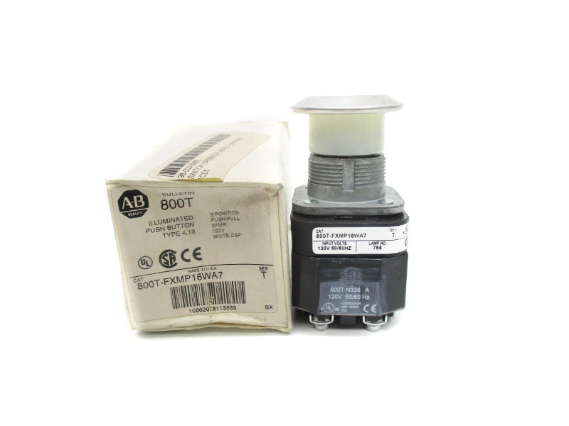ALLEN BRADLEY 800T-FXMP16WA7 SER. T 120V (WH) NSMP