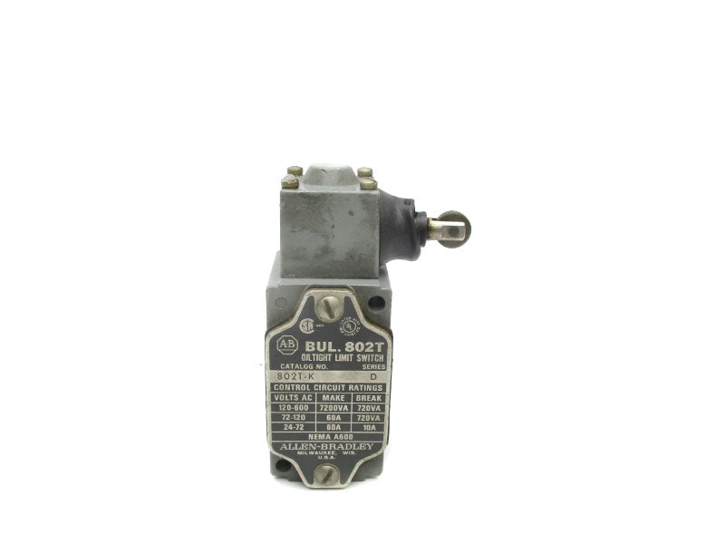 ALLEN BRADLEY 802T-K SER. D 120-60VAC 60A UNMP
