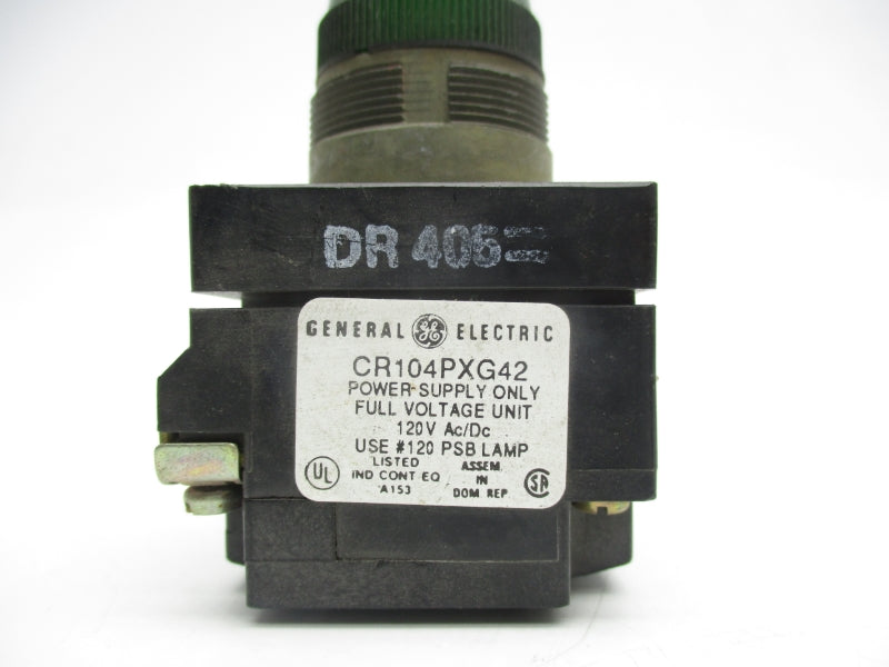 GENERAL ELECTRIC CR104PXG42 120VAC/DC UNMP