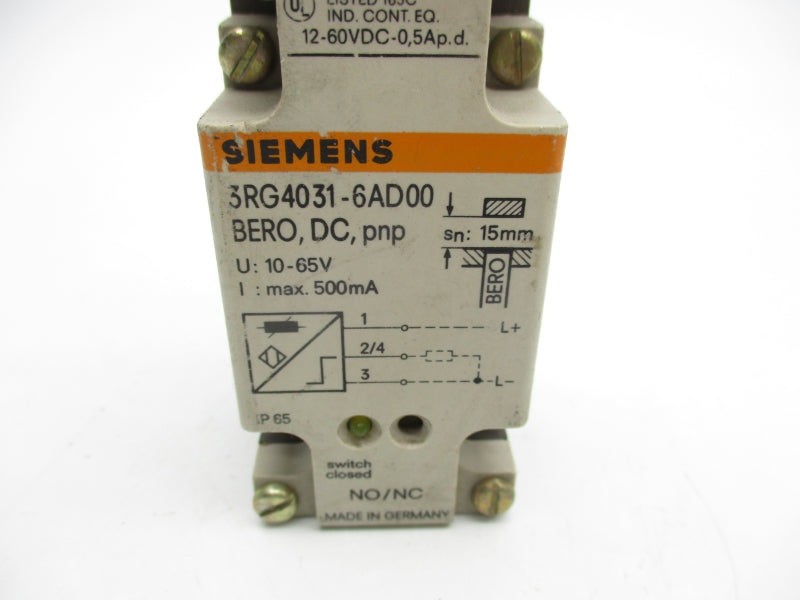 SIEMENS 3RG4031-6AD00 12-60VDC 0.5A NSNP