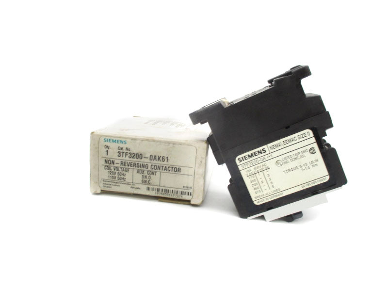 SIEMENS 3TF3200-0AK61 110/120V 18A NSMP