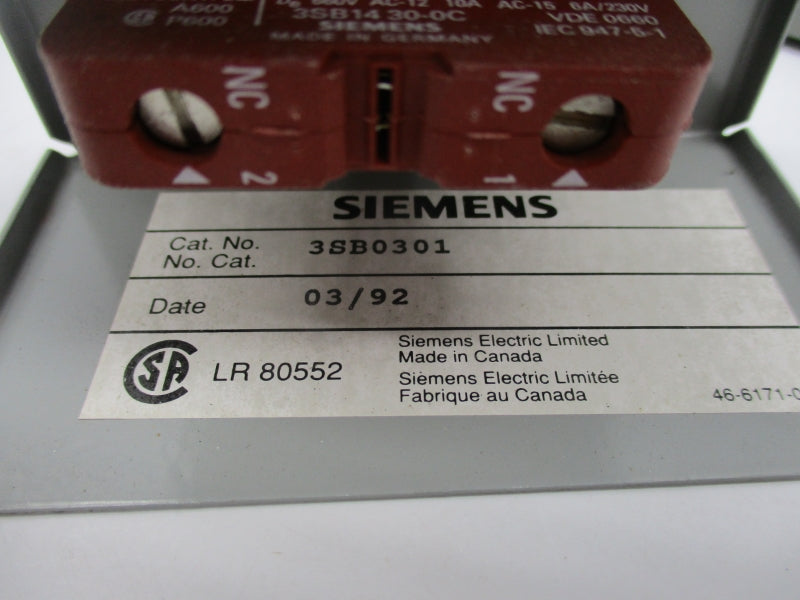 SIEMENS 3SB0301 NSNP