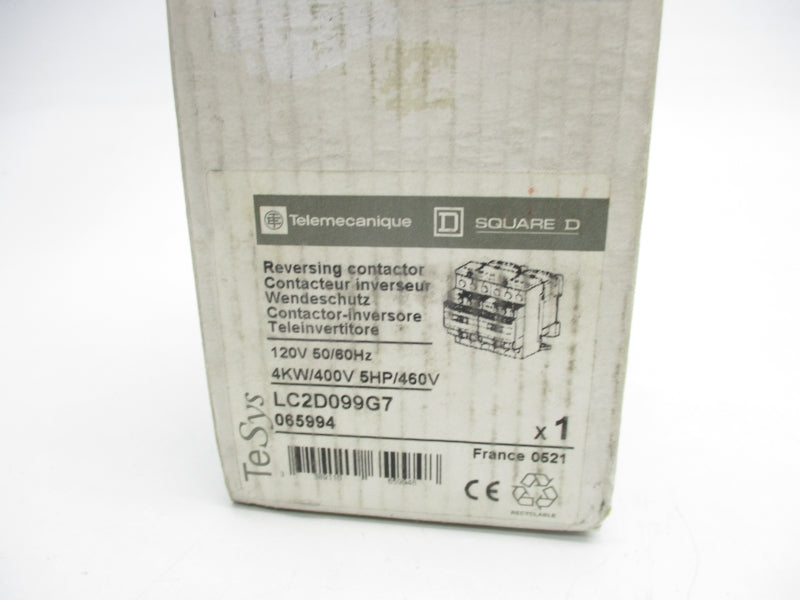 TELEMECANIQUE LC2D099G7 120V NSMP
