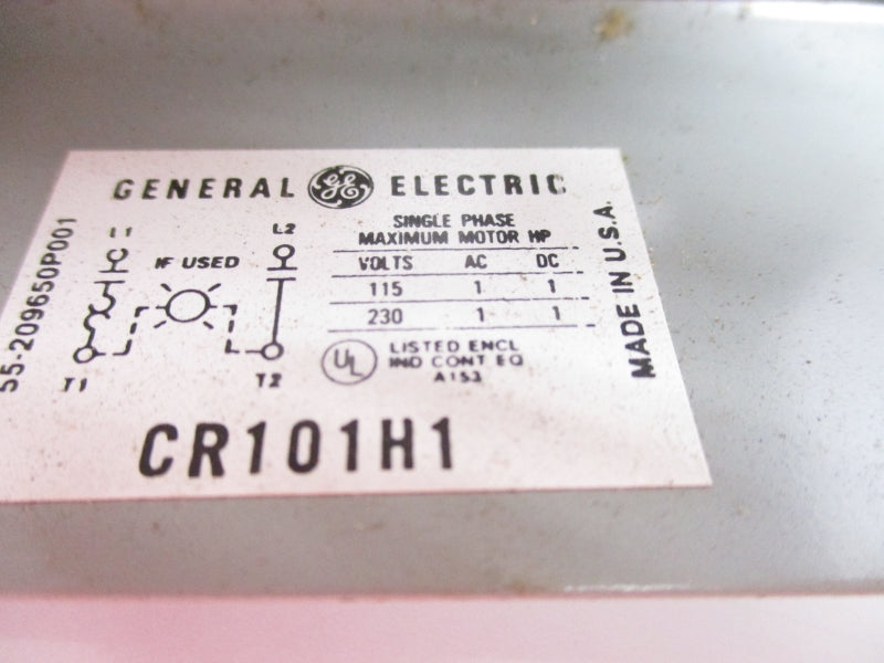 GENERAL ELECTRIC CR101H1 115/230V UNMP
