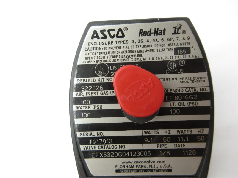 ASCO EFX8320G04123005 120V 100PSI 1/8" NSNP