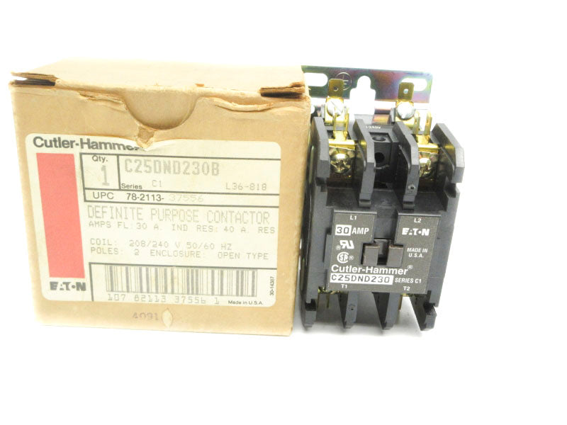 CUTLER HAMMER C25DND230B SER. C1 208/240V 30A NSMP