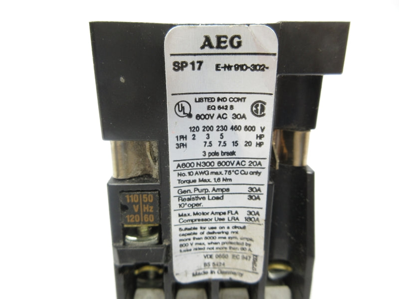 AEG SP17 110/120V 30A NSNP