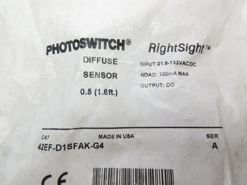 ALLEN BRADLEY 42EF-D1SFAK-G4 SER. A 21.6-132VAC/DC NSMP